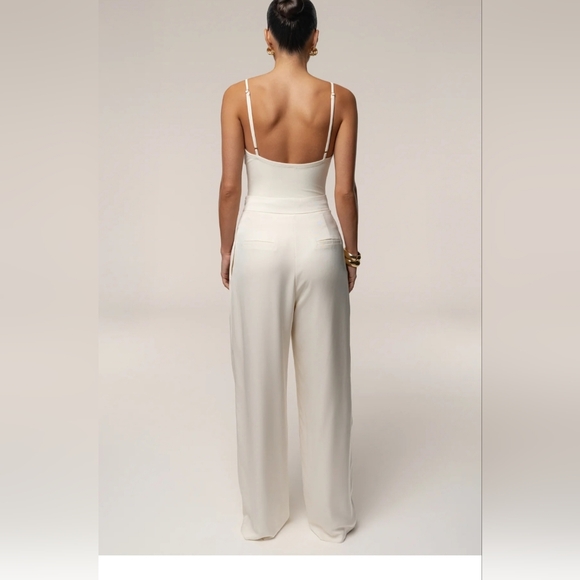 Jluxlabel Ivory Tan Aura Embellished Bodysuit Size S - Picture 3 of 15